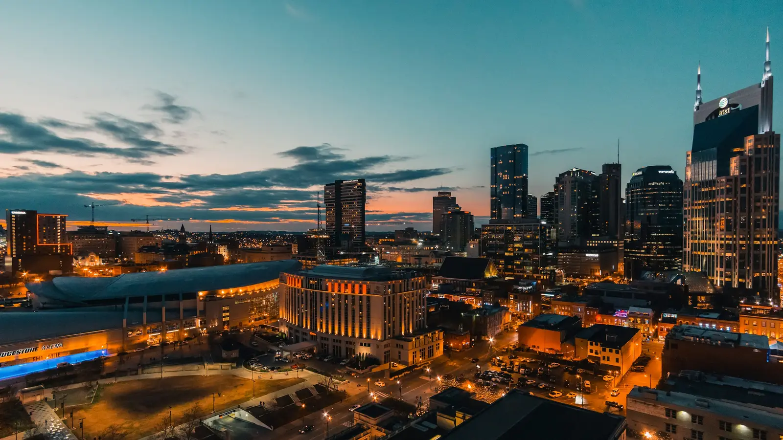 Nashville skyline background