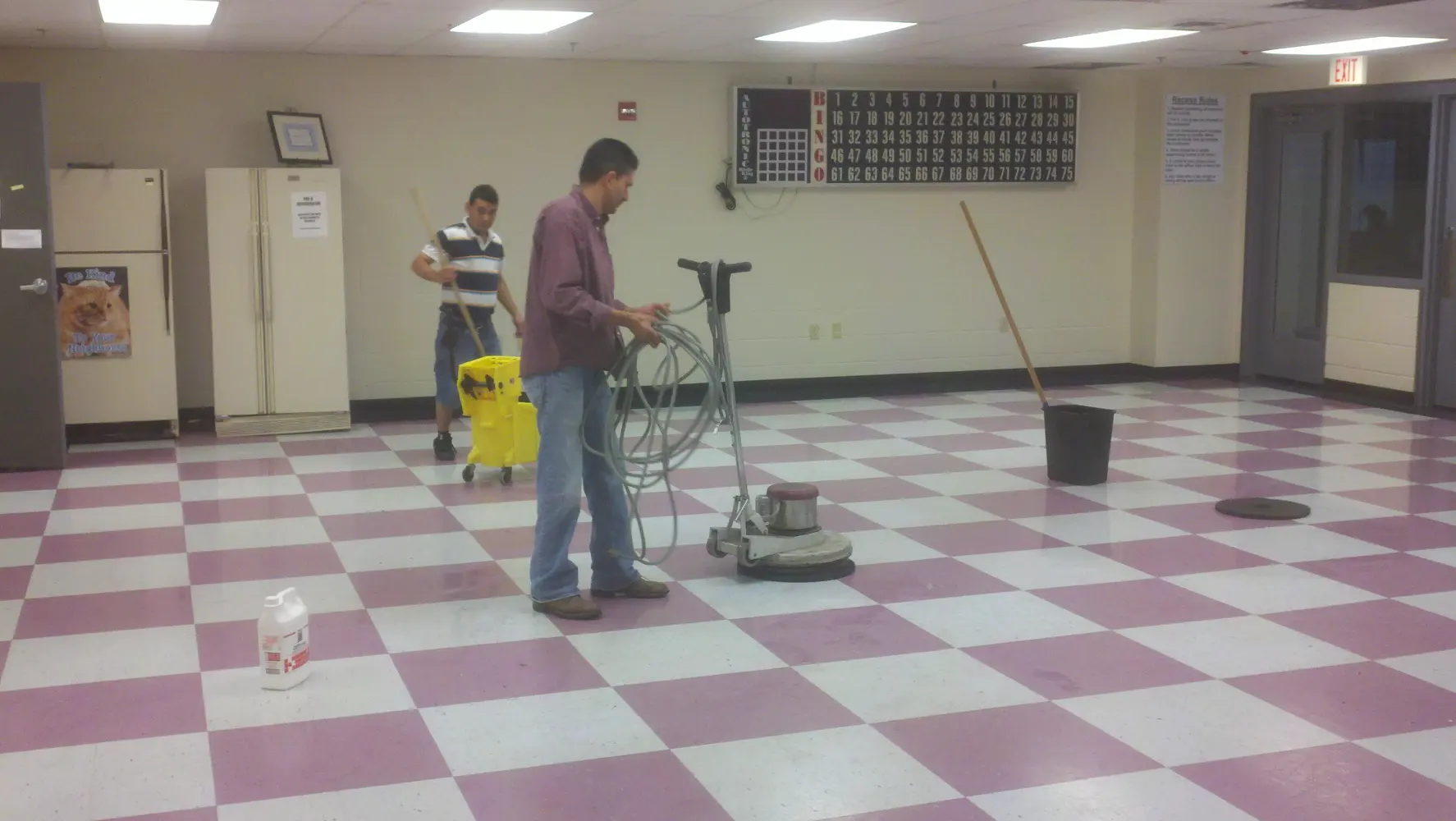 Floor Care / VCT Strip & Wax — VCT strip and wax Nashville